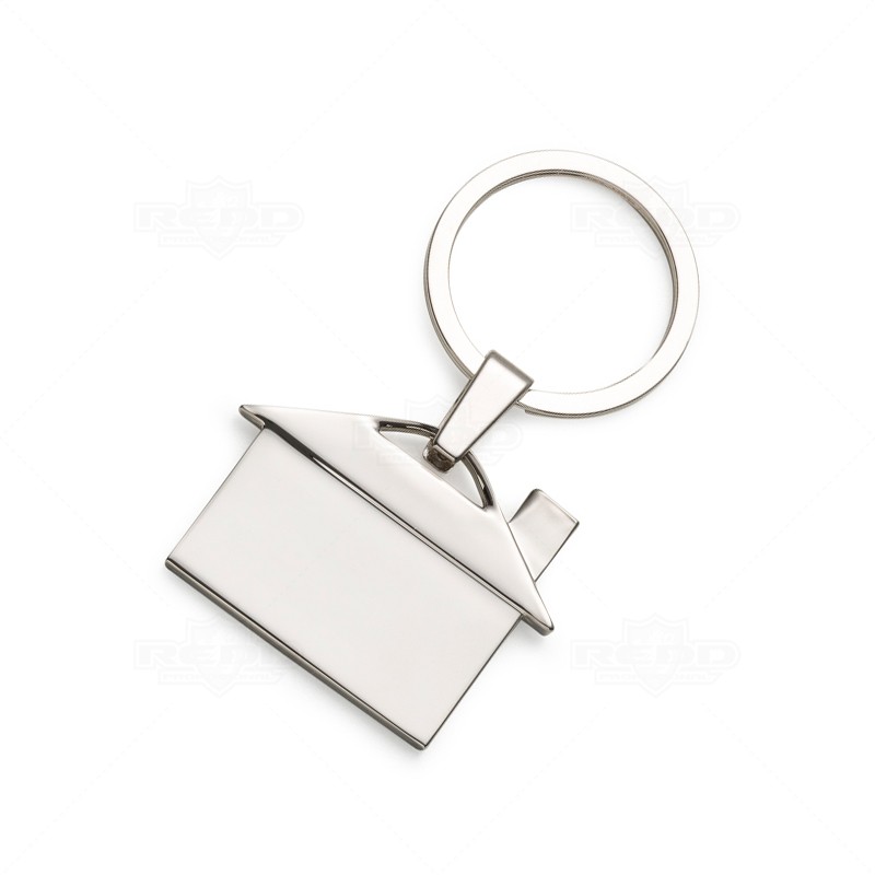 Chaveiro de Metal Formato Casa Personalizado