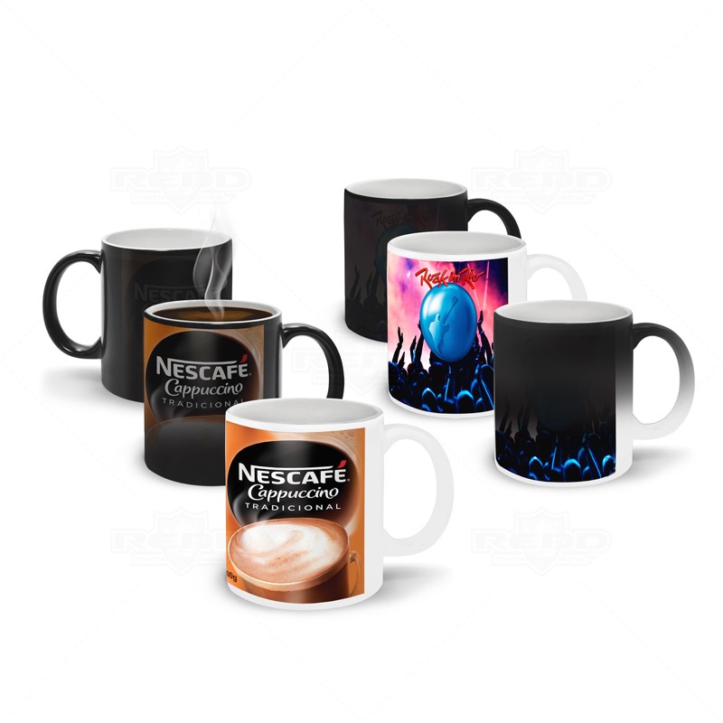 Caneca de Porcelana Mgica Personalizada