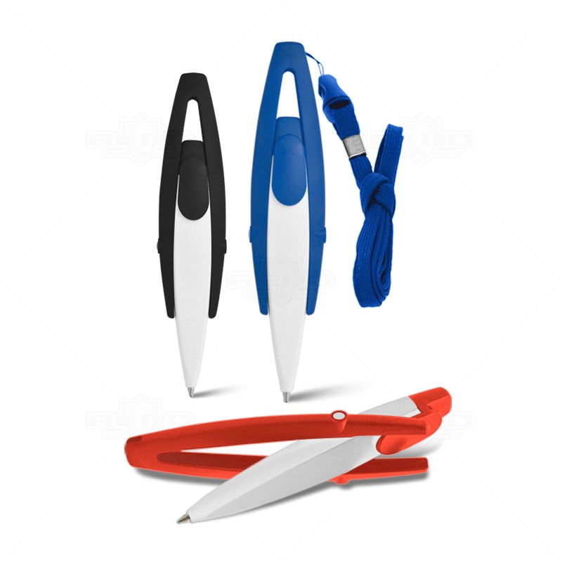 Caneta Plstica com Cordo Personalizada