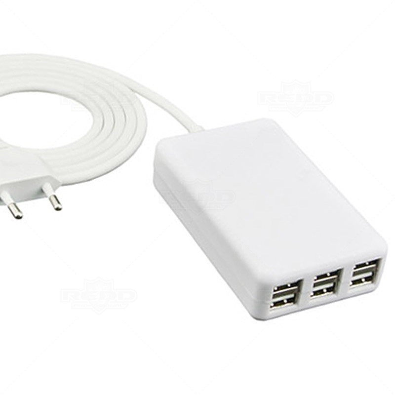 Extenso eltrica com 6 portas usb
