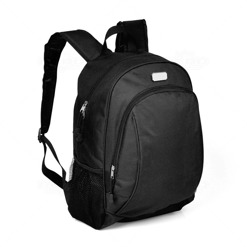 Mochila Preta em Polister Personalizada