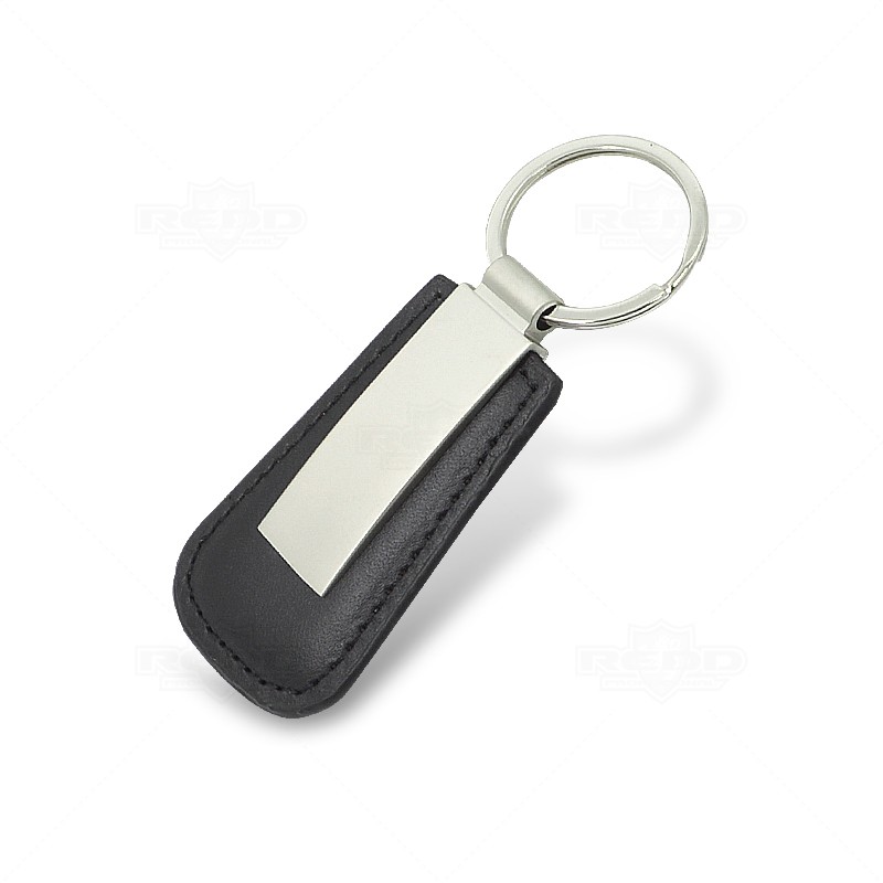 Chaveiro de Metal Personalizado cem Couro Sinttico
