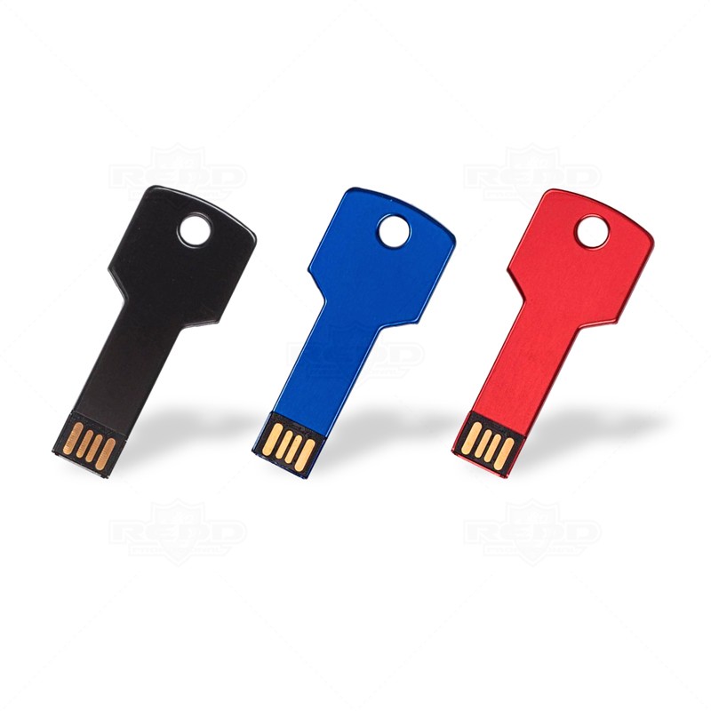 Pen drive em metal no formato chave 4GB