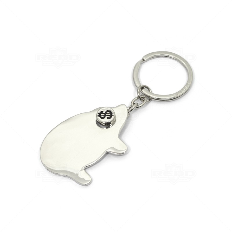 Chaveiro de Metal Formato Porquinho Personalizado