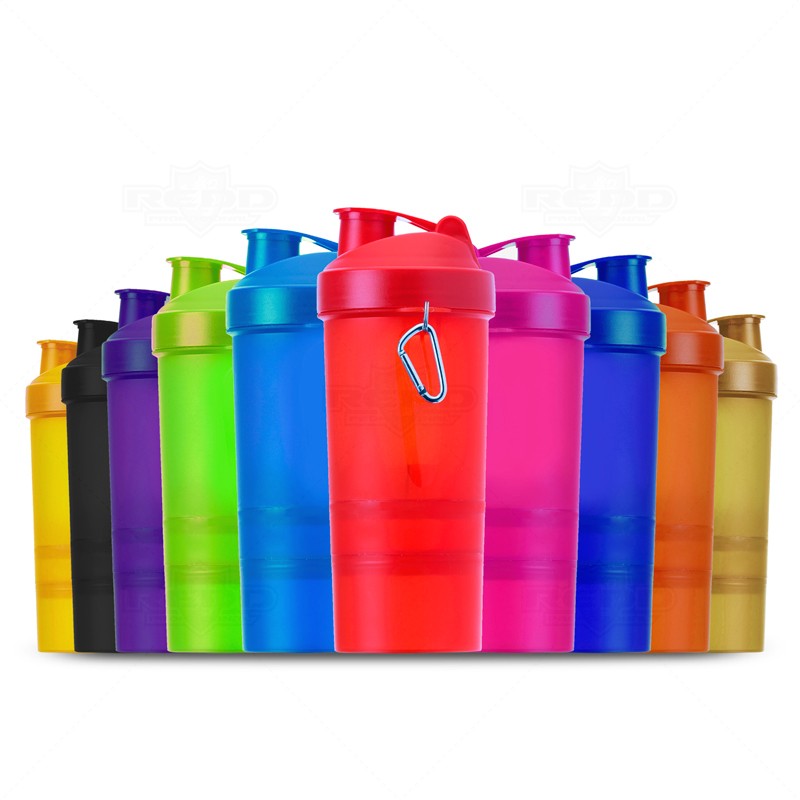 Coqueteleira Plstica com Porta Suplementos Personalizada