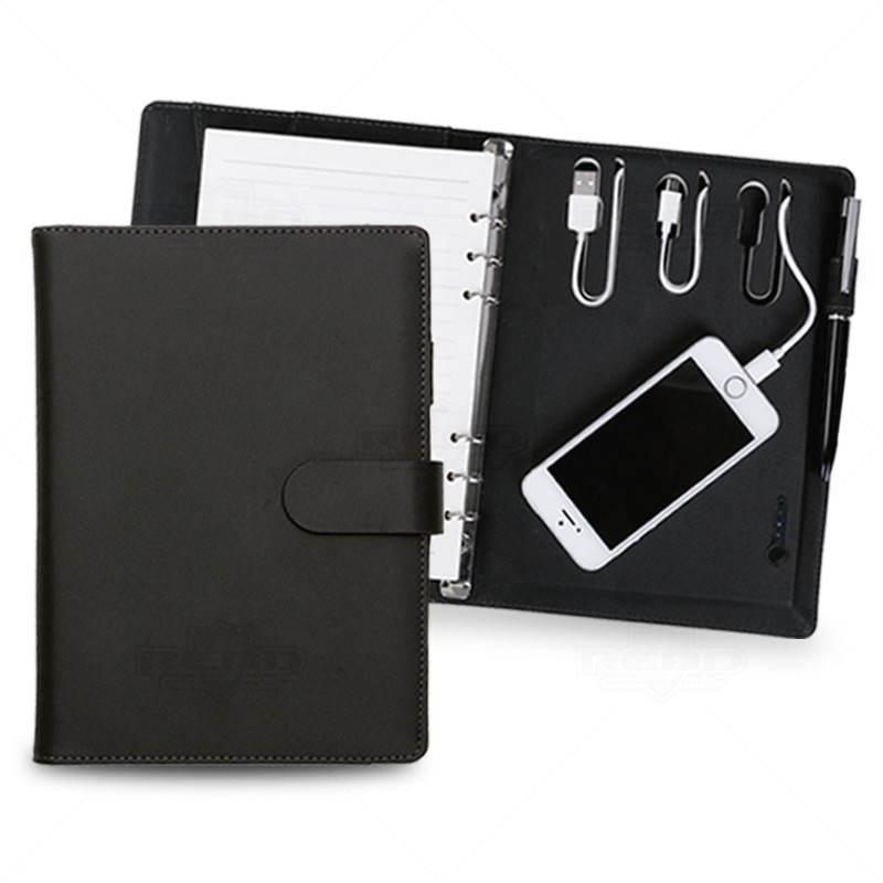Caderno Personalizado com Power Bank 4000mAh