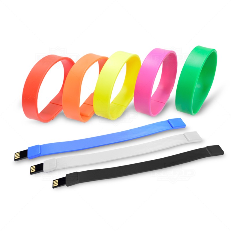 Pulseira Pen Drive 4GB Personalizada