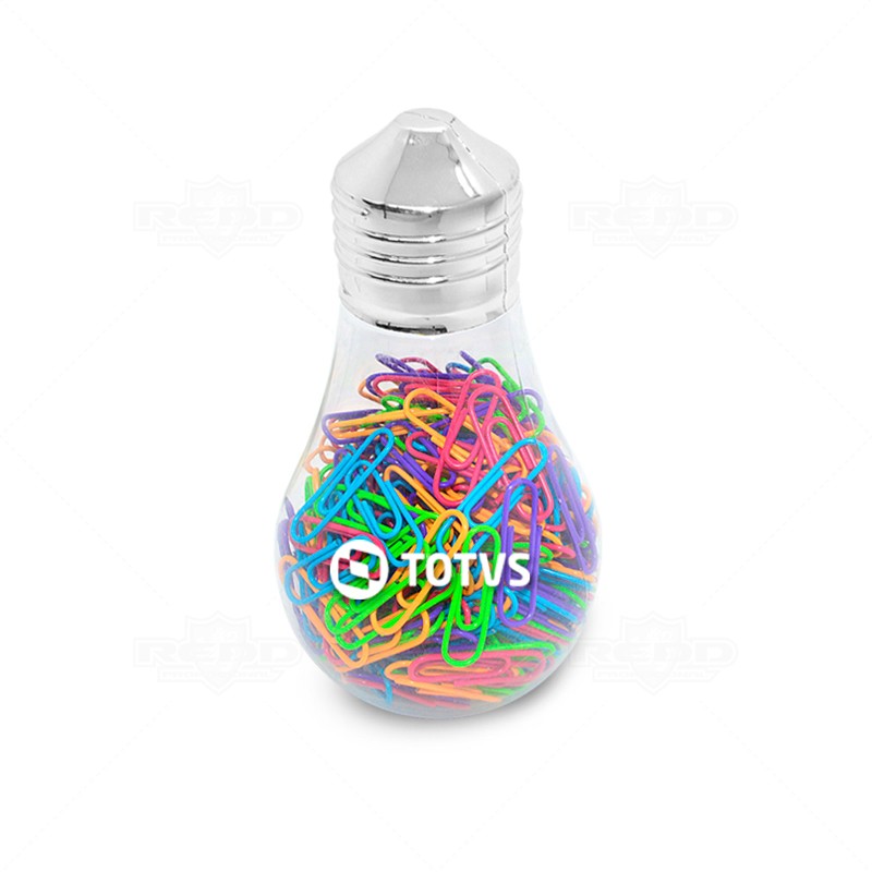 Porta Clips Formato Lmpada Personalizado