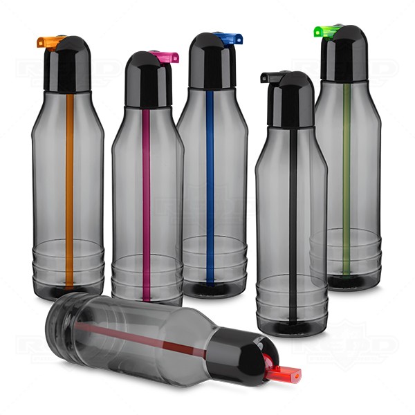 Squeeze Garrafa 600 ml com Canudo Personalizada