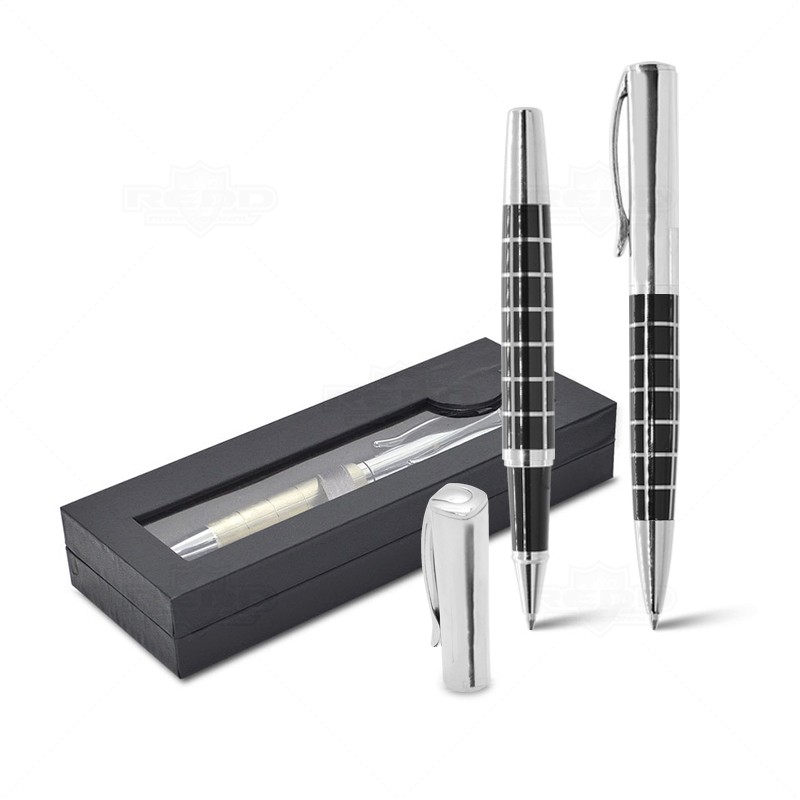 Conjunto de Caneta Esferogrfica e Caneta Roller Personalizada