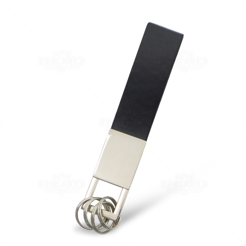 Chaveiro de Metal e Couro Sinttico Personalizado