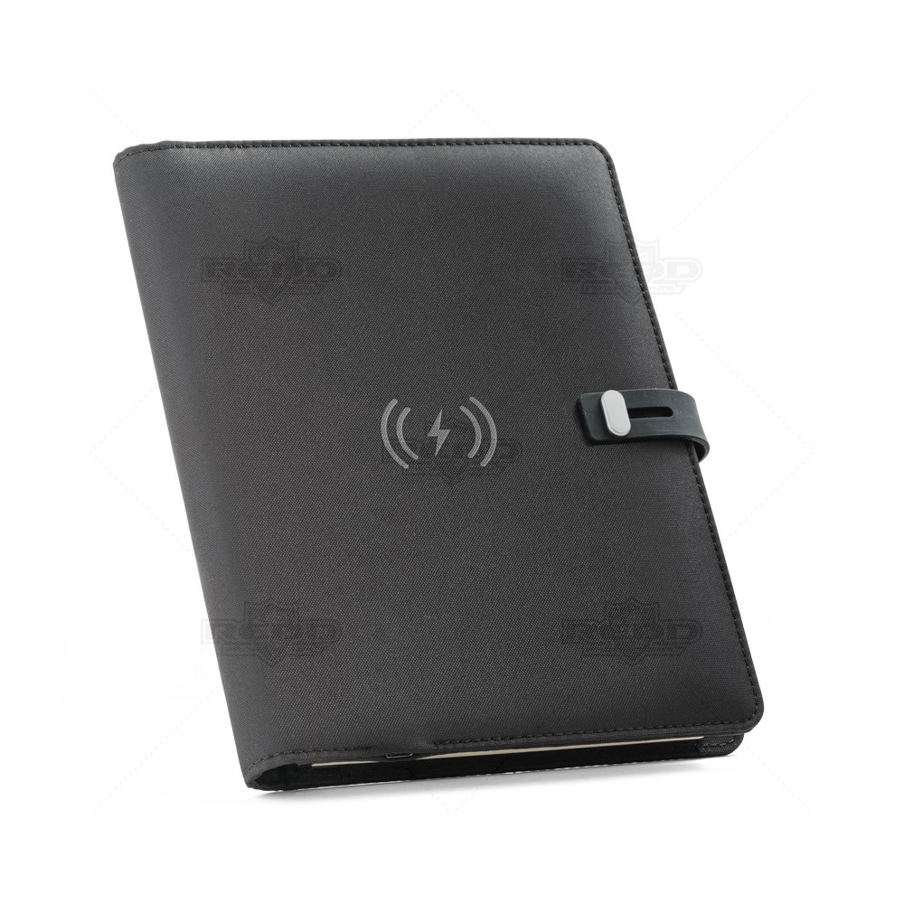 Pasta A5 Executiva com Carregador Wireless Personalizado