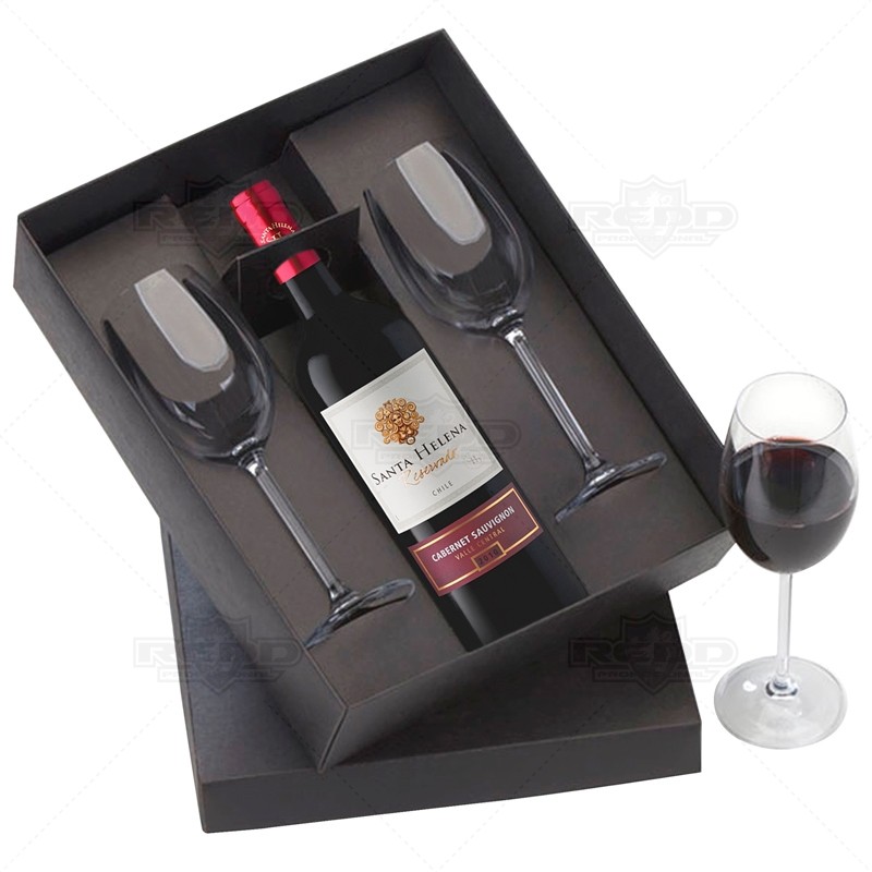 Kit Bebida com Vinho em Embalagem Personalizada