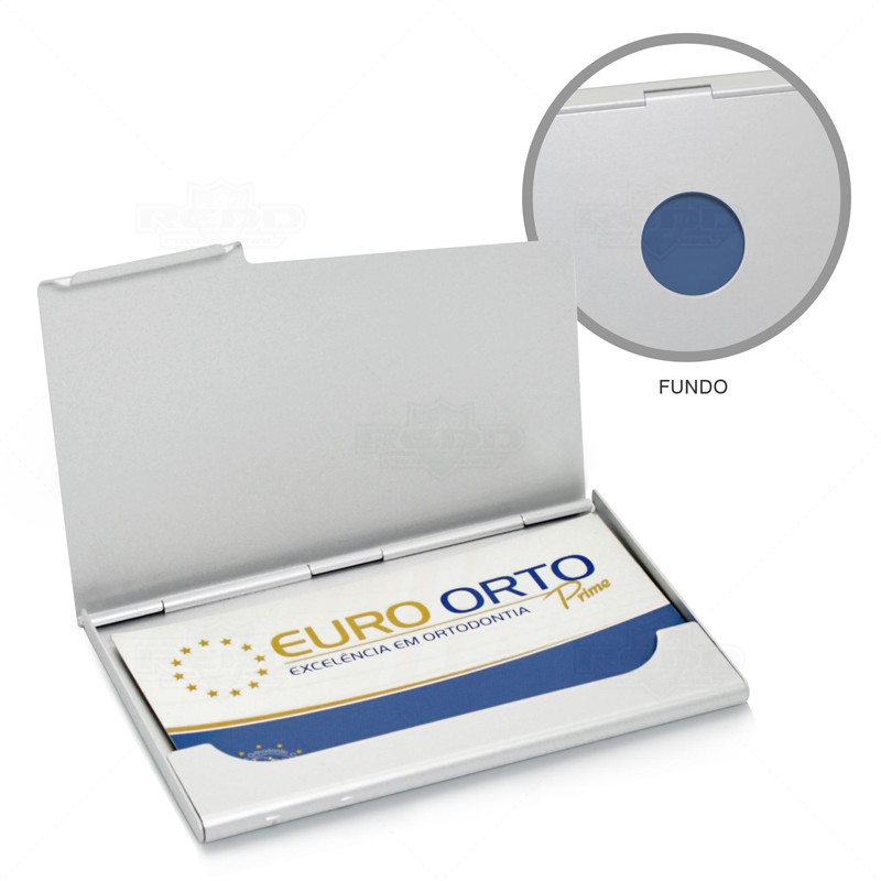 Porta Carto de Alumnio Personalizado